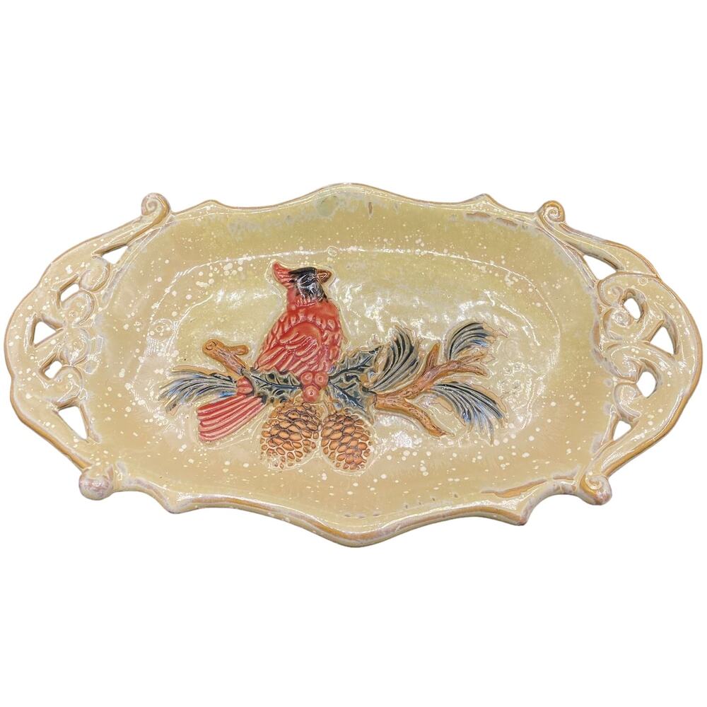 Gerson International Olathe bird ceramic tray made in Japan